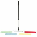 Lavex 18'' Microfiber Wet / Dry Mop Kit with Color-Coded Pads 275MF18MOPKT